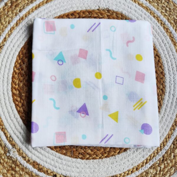 Muslin Bath Towels – Shapes Print (70*145 cm)
