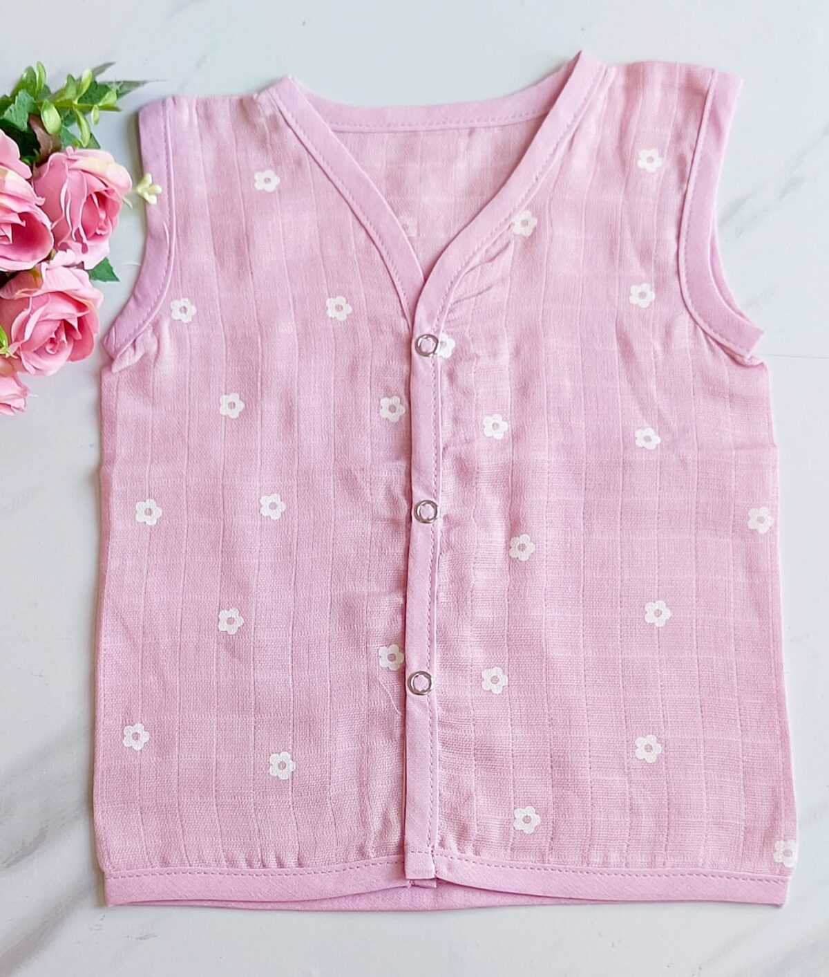 Muslin Colored Jablas (0 - 3 Months)