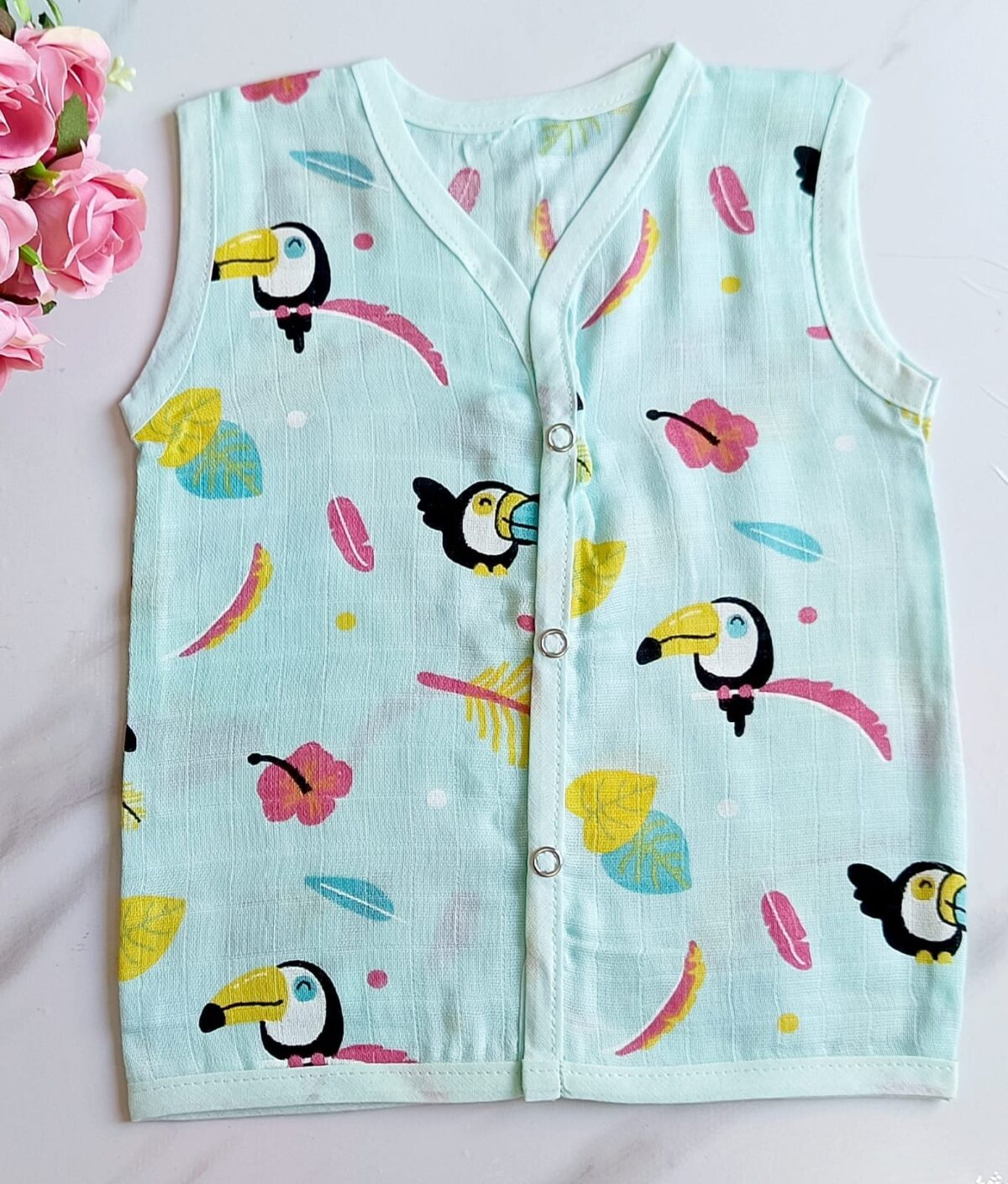 Muslin Colored Jablas (3 - 6 Months) - Image 5
