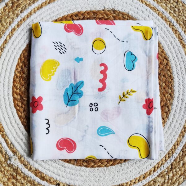 Muslin Bath Towels – Bean Print (70*145 cm)