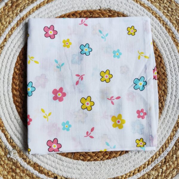 Muslin Bath Towels – Flower Print (70*145 cm)