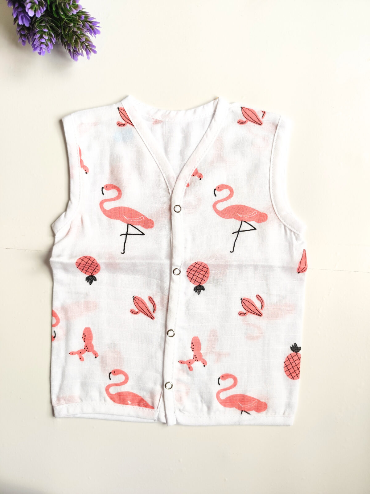 Muslin White Printed Jablas (6 - 9 Months) - Image 5