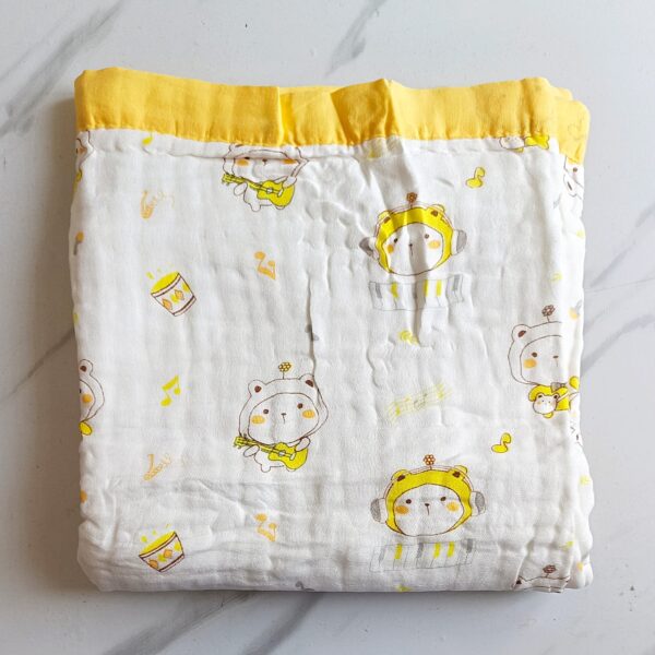 Muslin Crinkled Blanket – Cat Print