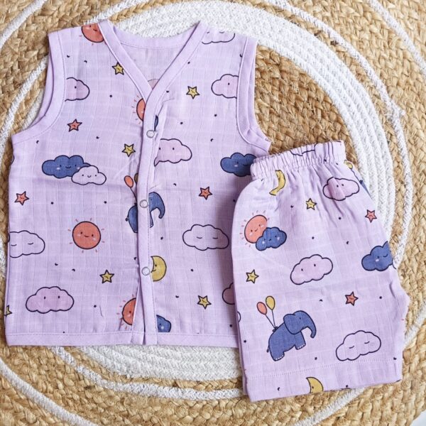 Muslin Colored Co-Ord Sets – Lilac