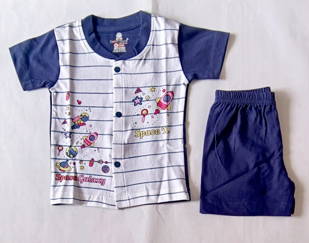 T Shirt with Trousers Set - Stripes Print - Image 4