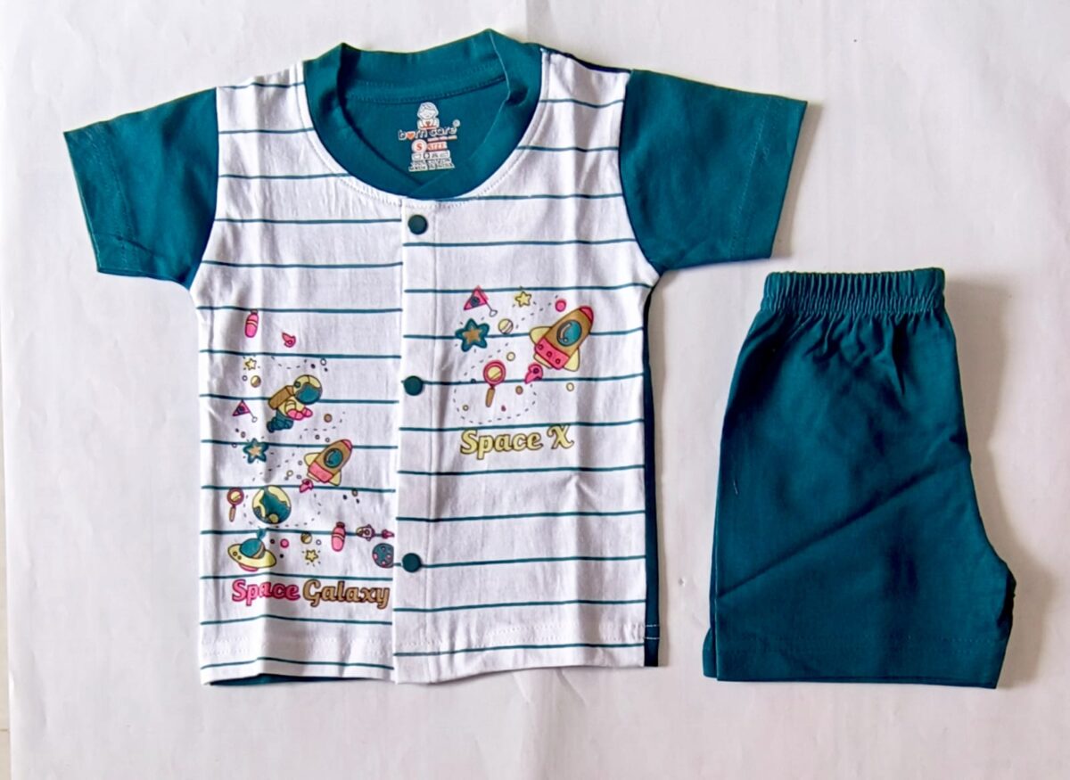 T Shirt with Trousers Set - Stripes Print - Image 5