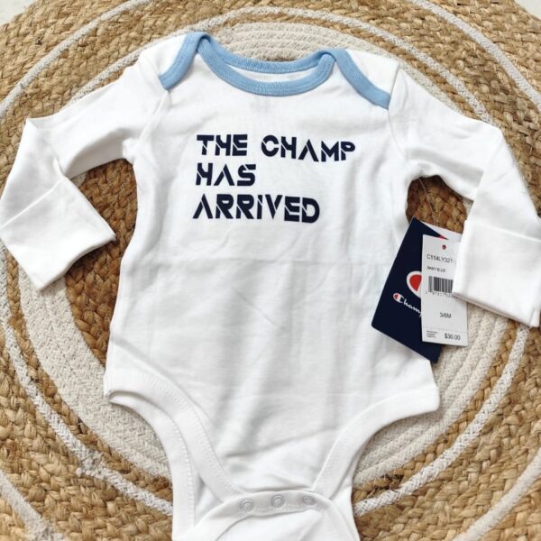 “The Champ has Arrived” Onesie