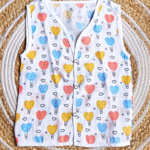 Muslin White Printed Jablas (12 – 18 Months)
