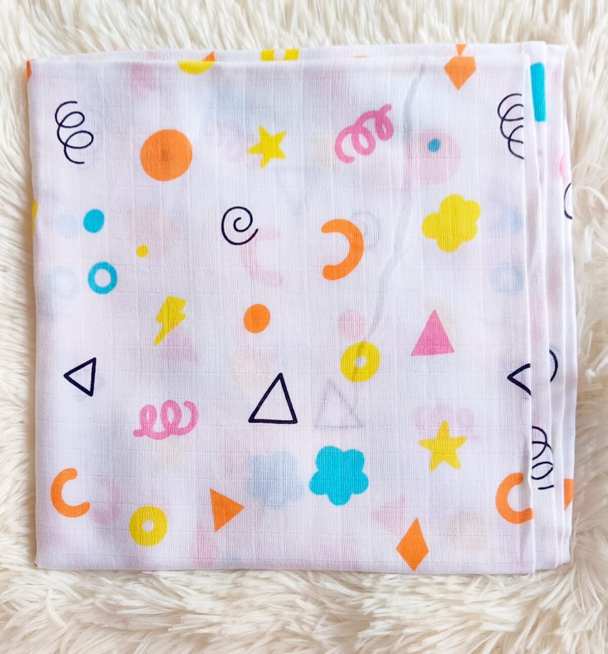 Muslin Swaddle - Geo Shapes - Image 2