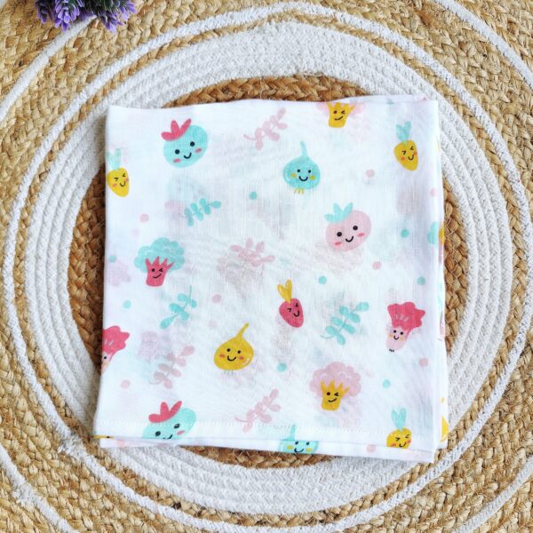 Muslin Swaddle – Vegetable Print