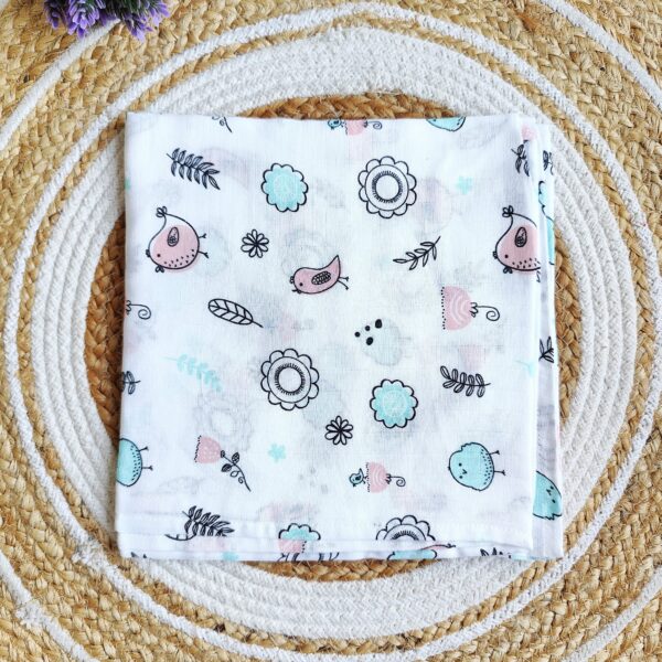 Muslin Swaddle – Bird Print
