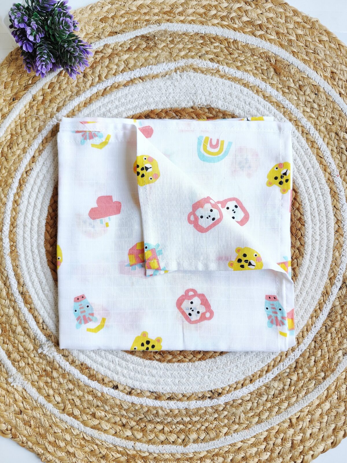 Muslin Swaddle - Monkey Print