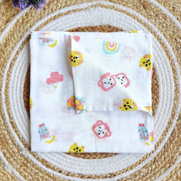 Muslin Swaddle – Monkey Print