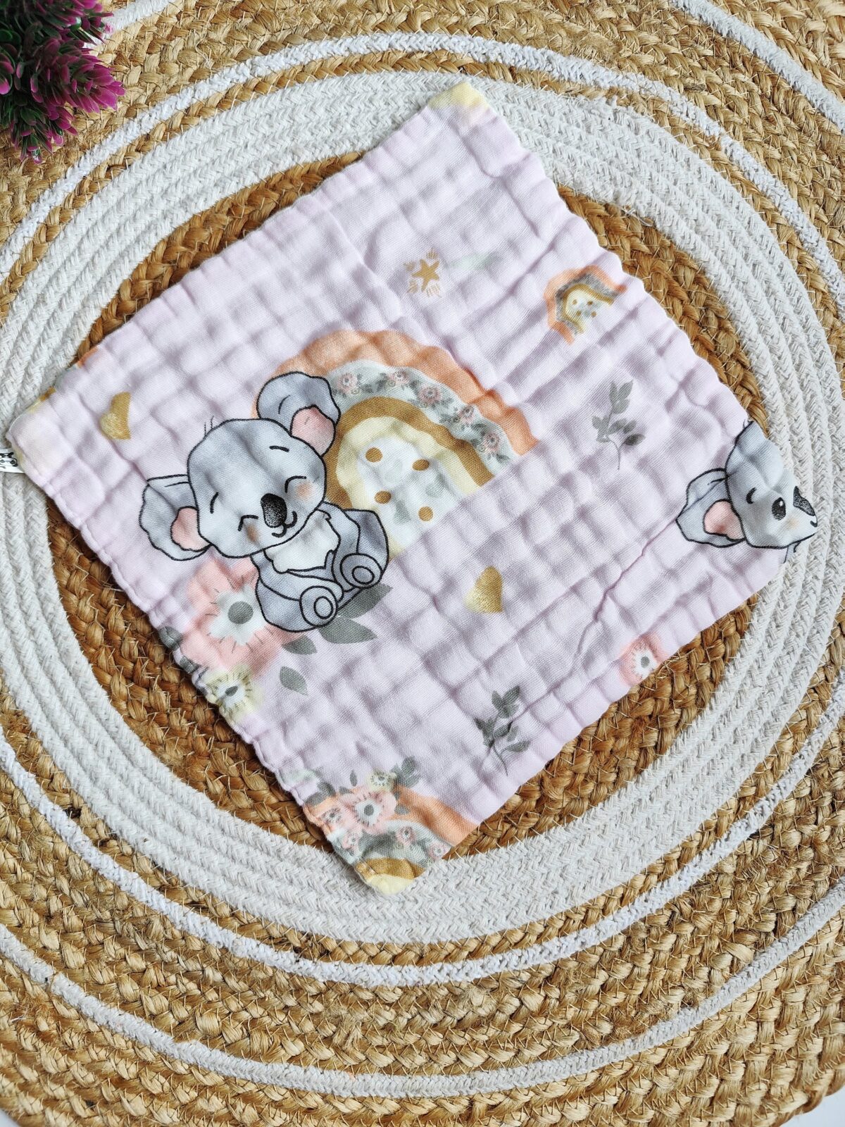 Muslin Colored Wipes - Crinkled 6 Layered
