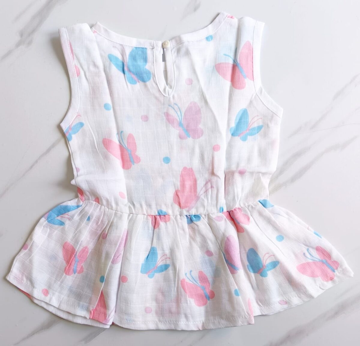 Muslin Back Button Frocks (0 - 6 Months) - Image 2