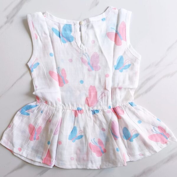 Muslin Back Button Frocks (0 – 6 Months)