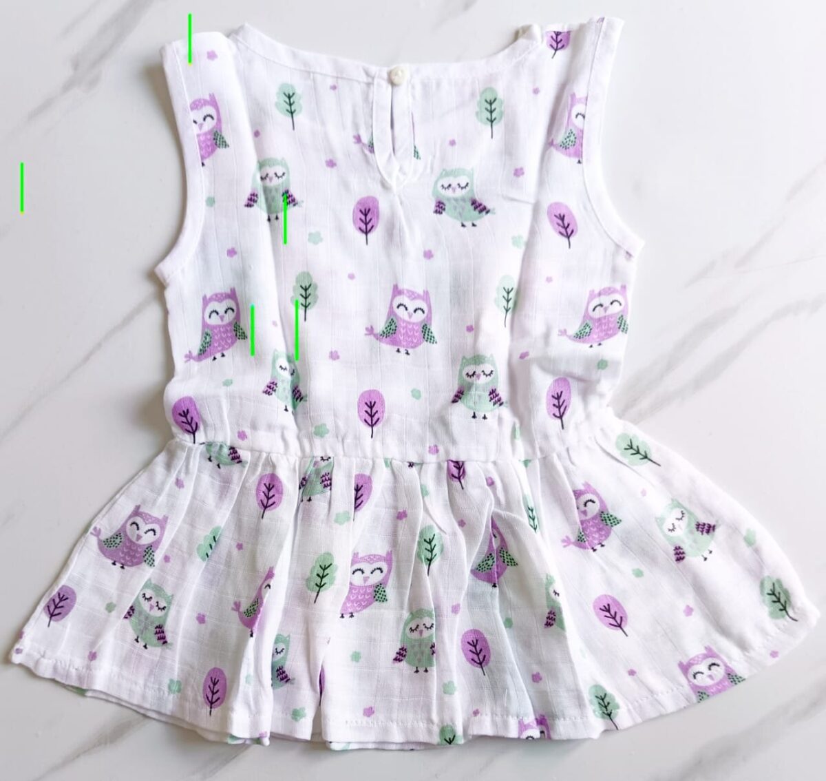 Muslin Back Button Frocks (0 - 6 Months) - Image 3