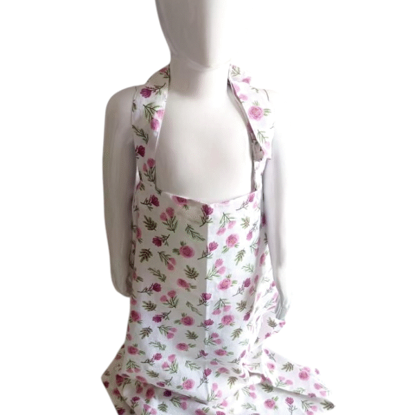 Feeding Apron – Pink Floral Print