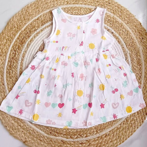 Muslin Button Frocks