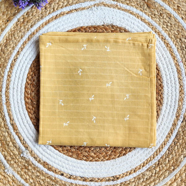 Muslin Colored Swaddle – Mustard