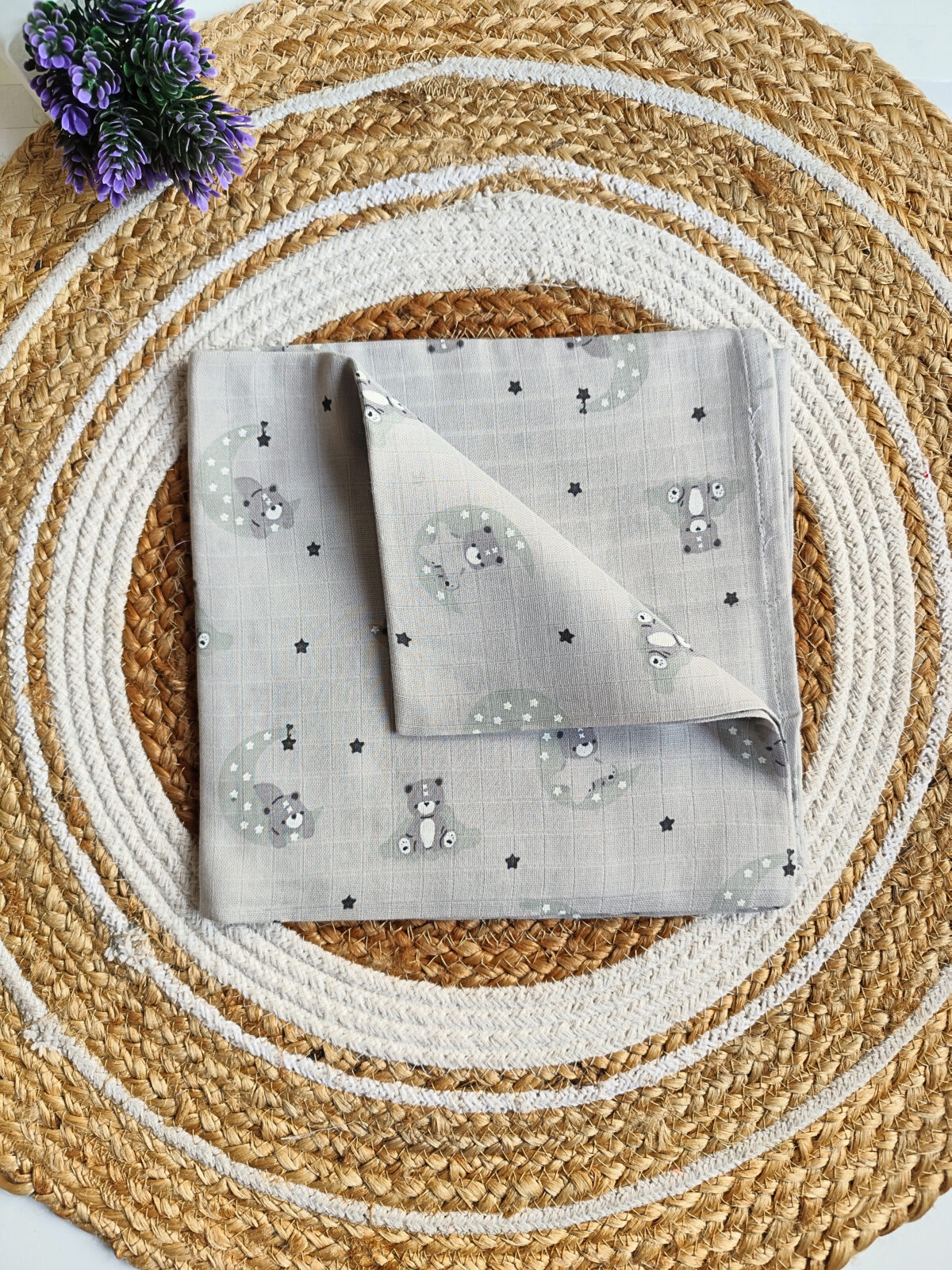 Muslin Colored Swaddle - Grey