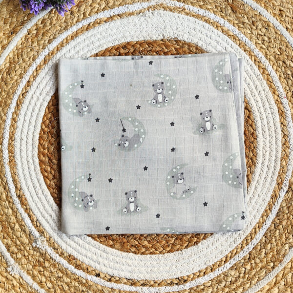Muslin Colored Swaddle – Grey