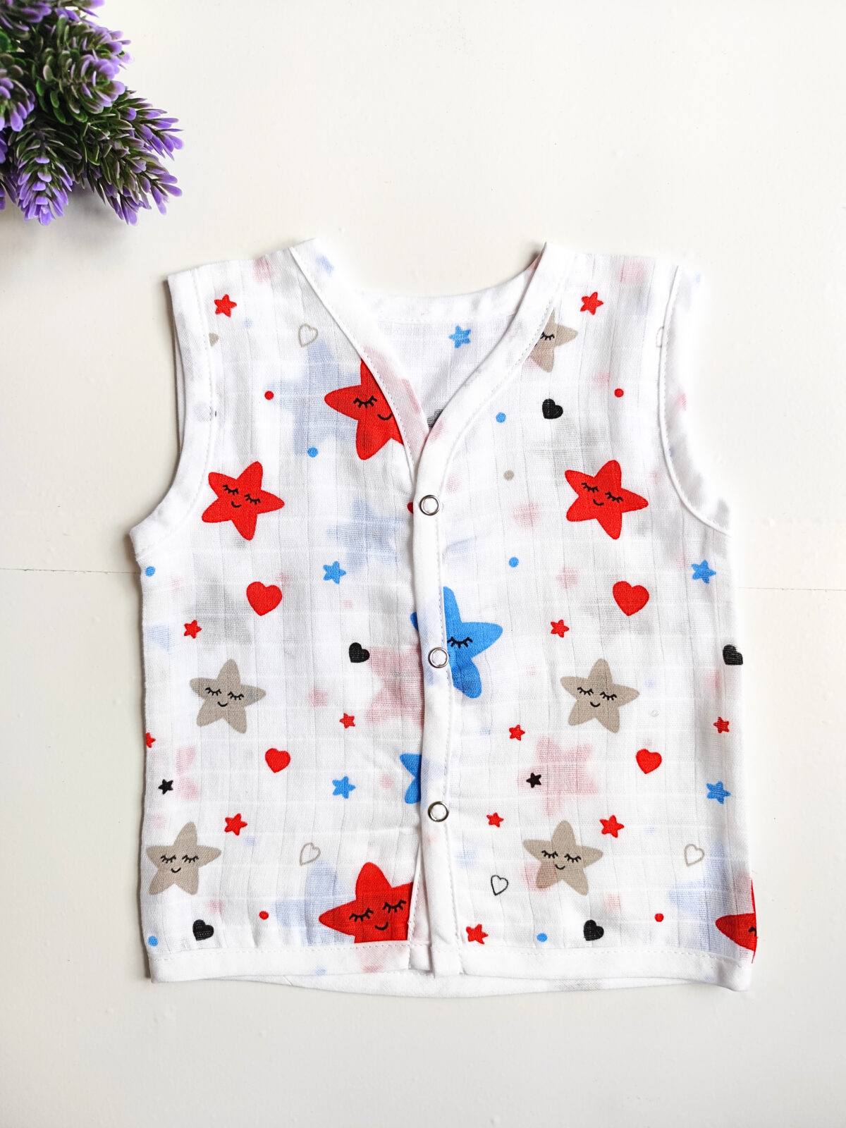 Muslin White Printed Jablas (0 - 3 Months) (Buy 5 @ ₹399) - Image 20