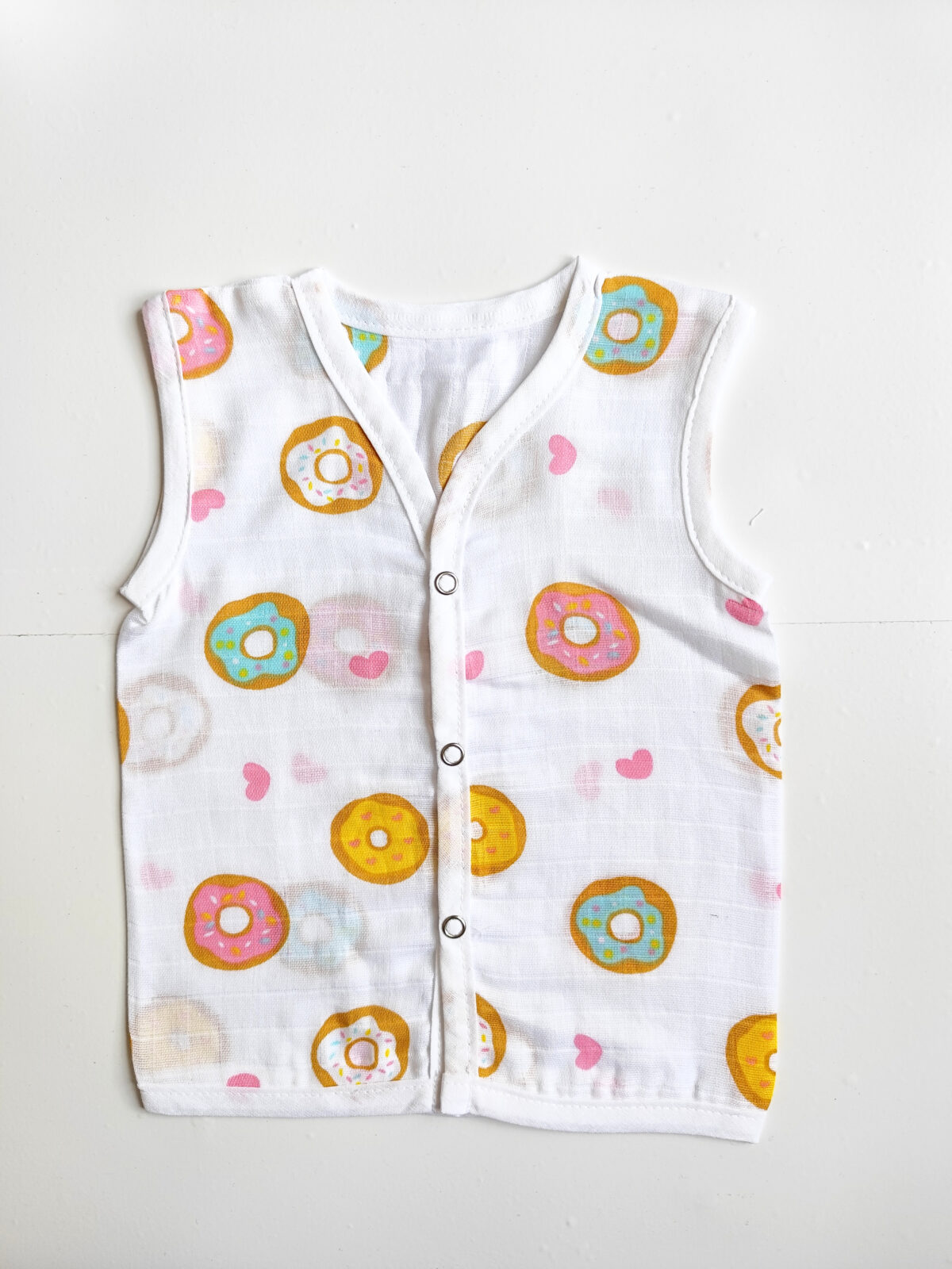 Muslin White Printed Jablas (0 - 3 Months) (Buy 5 @ ₹399) - Image 13