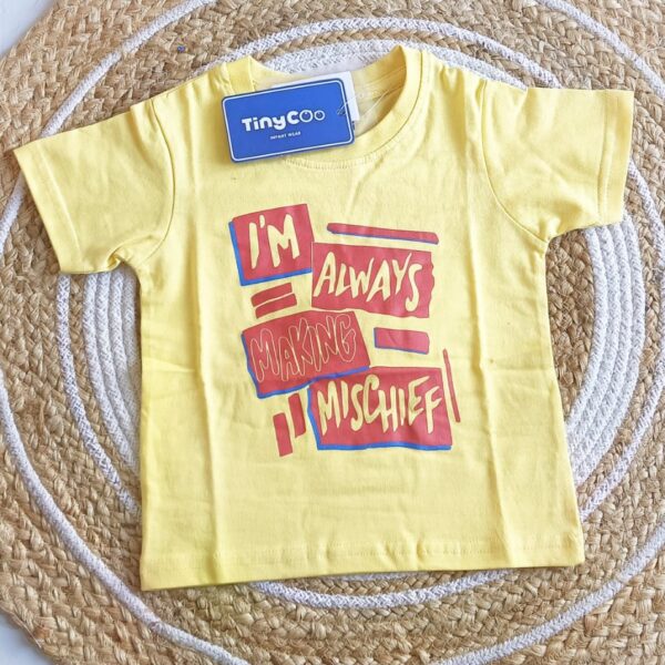 Boys T Shirt – Always Making Mischief Print