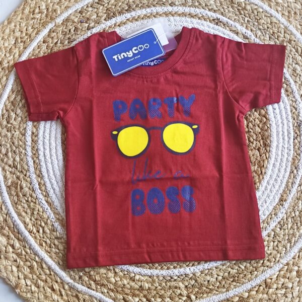 Boys T Shirt – Party like a Boss Print