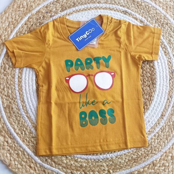Boys T Shirt – Party like a Boss Print