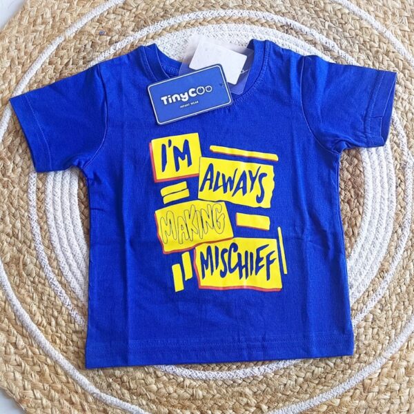Boys T Shirt – Always Making Mischief Print