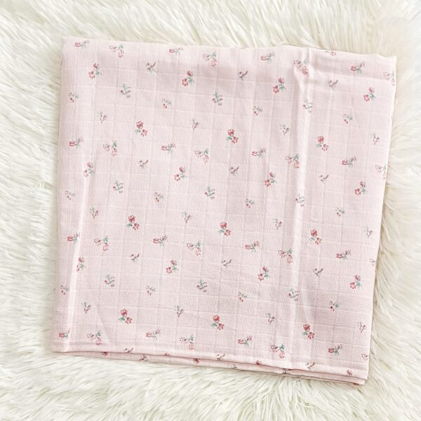 Muslin Mom’s Towel – Pink Floral Print (70*145 cm)