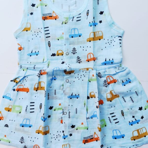 Colored Muslin Hip Cut Frocks