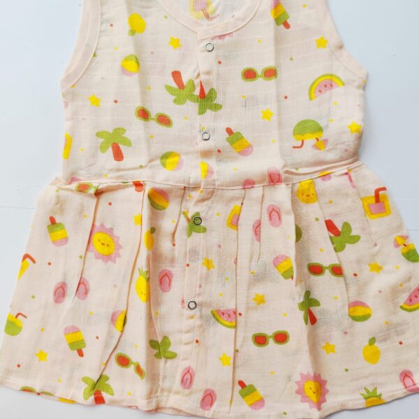 Colored Muslin Hip Cut Frocks