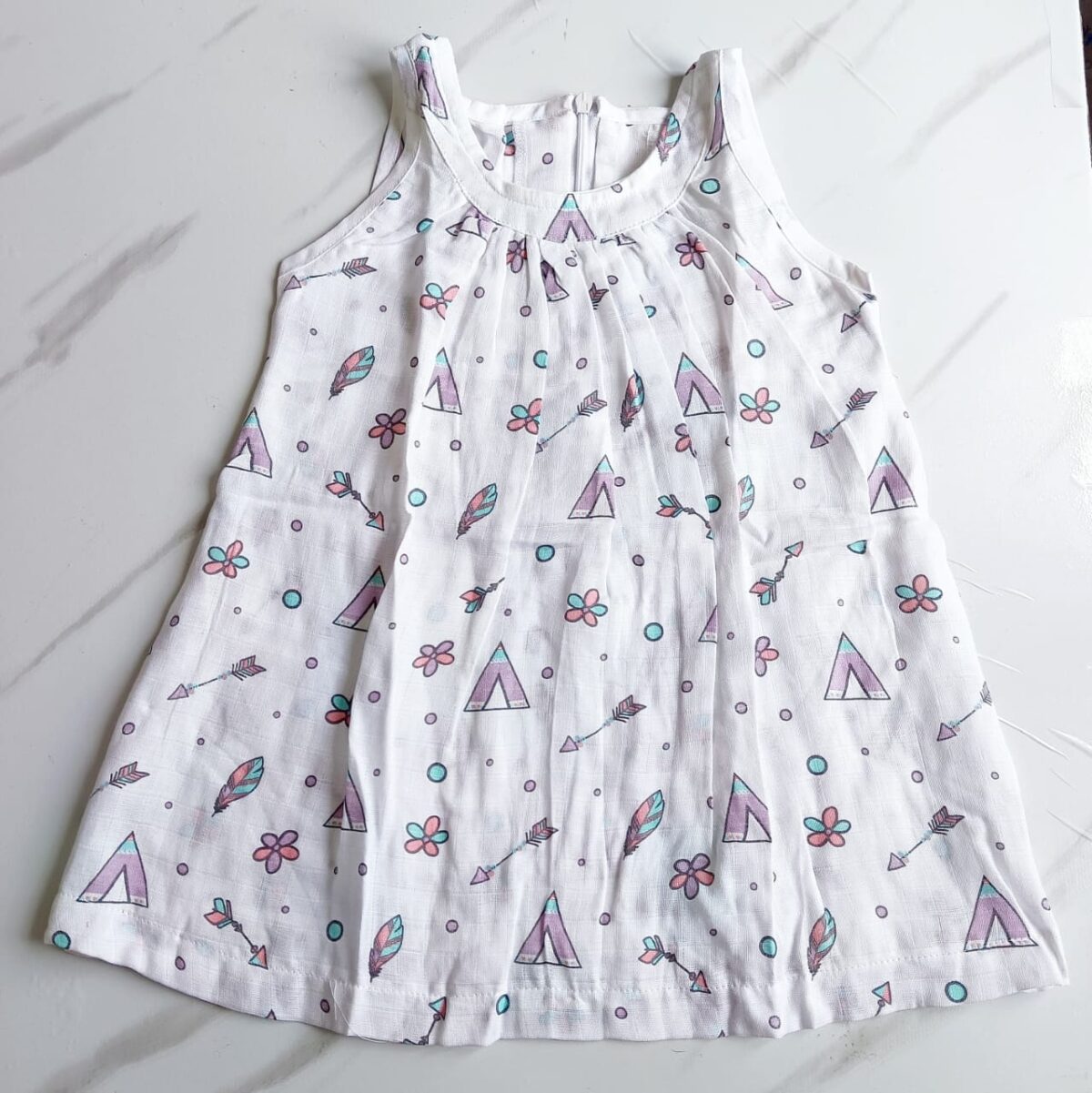Muslin Zip Frocks (1 - 2 Years) - Image 9