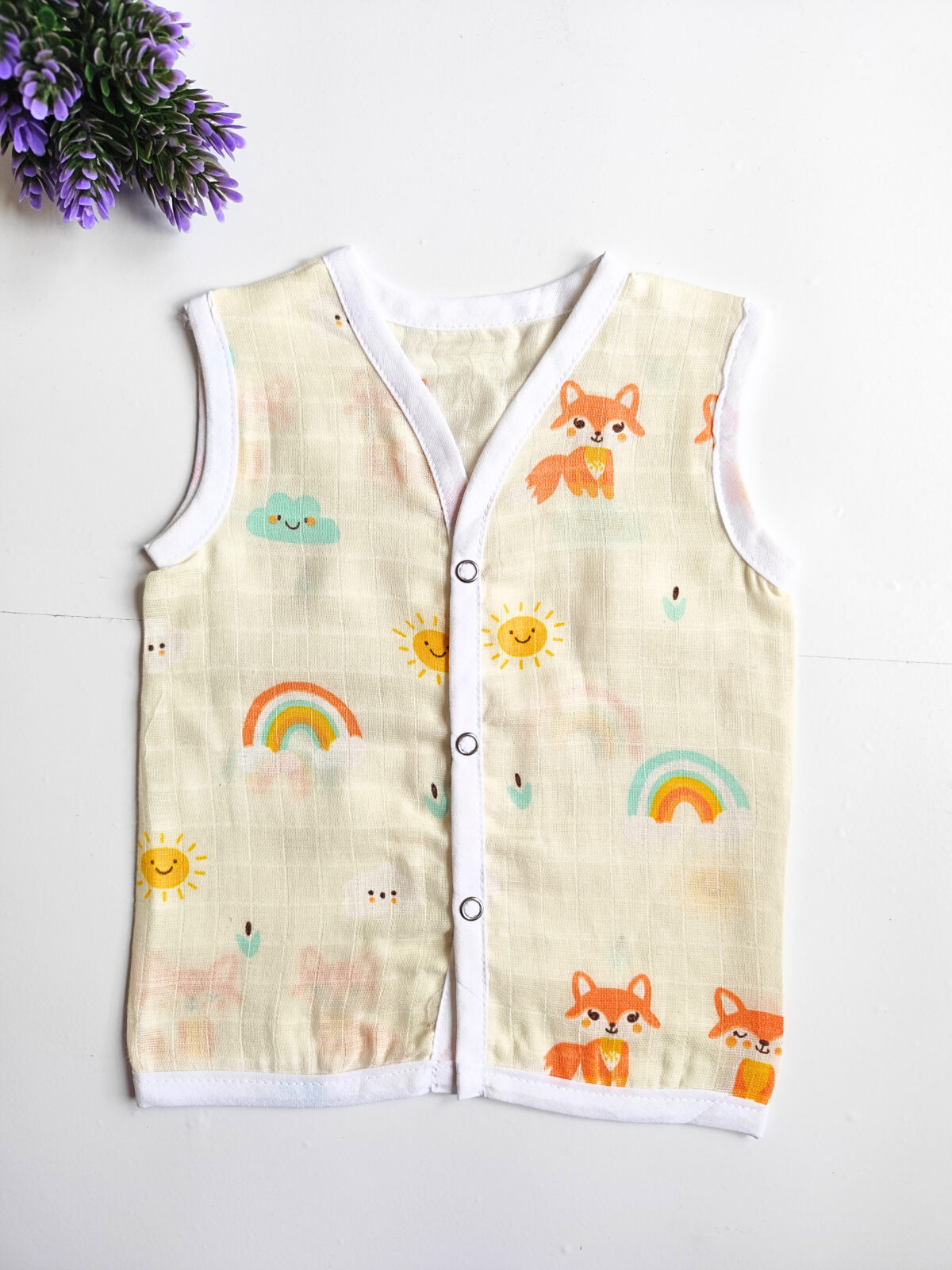 Muslin Colored Jablas (0 - 3 Months) - Image 10