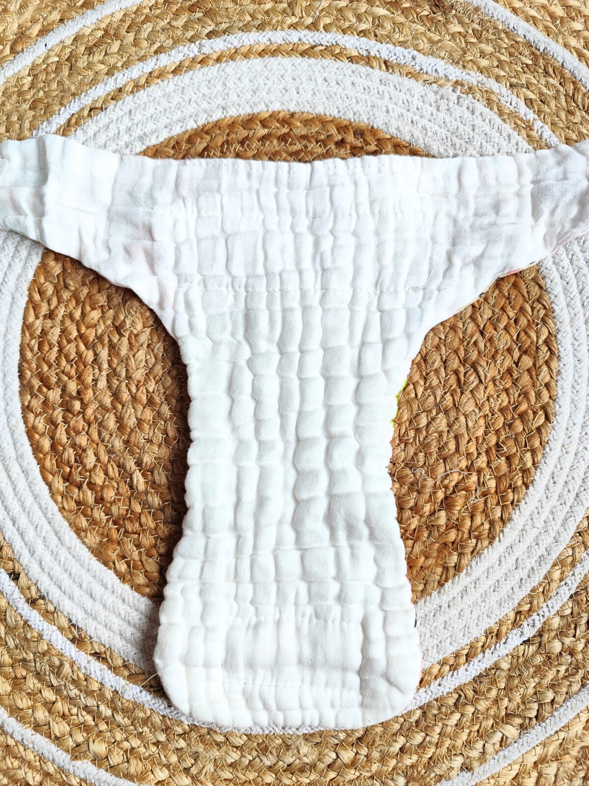Colored Muslin Crinkled Nappies - Lilac Shade (0 - 3 Months) - 6 Layered - Image 4