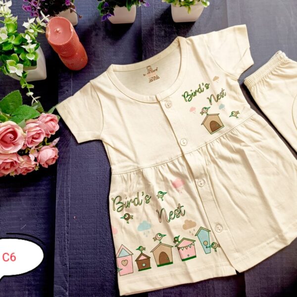 Cotton Frock – Bird’s Nest Print