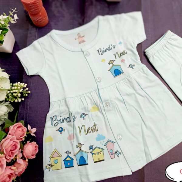 Cotton Frock – Bird’s Nest Print