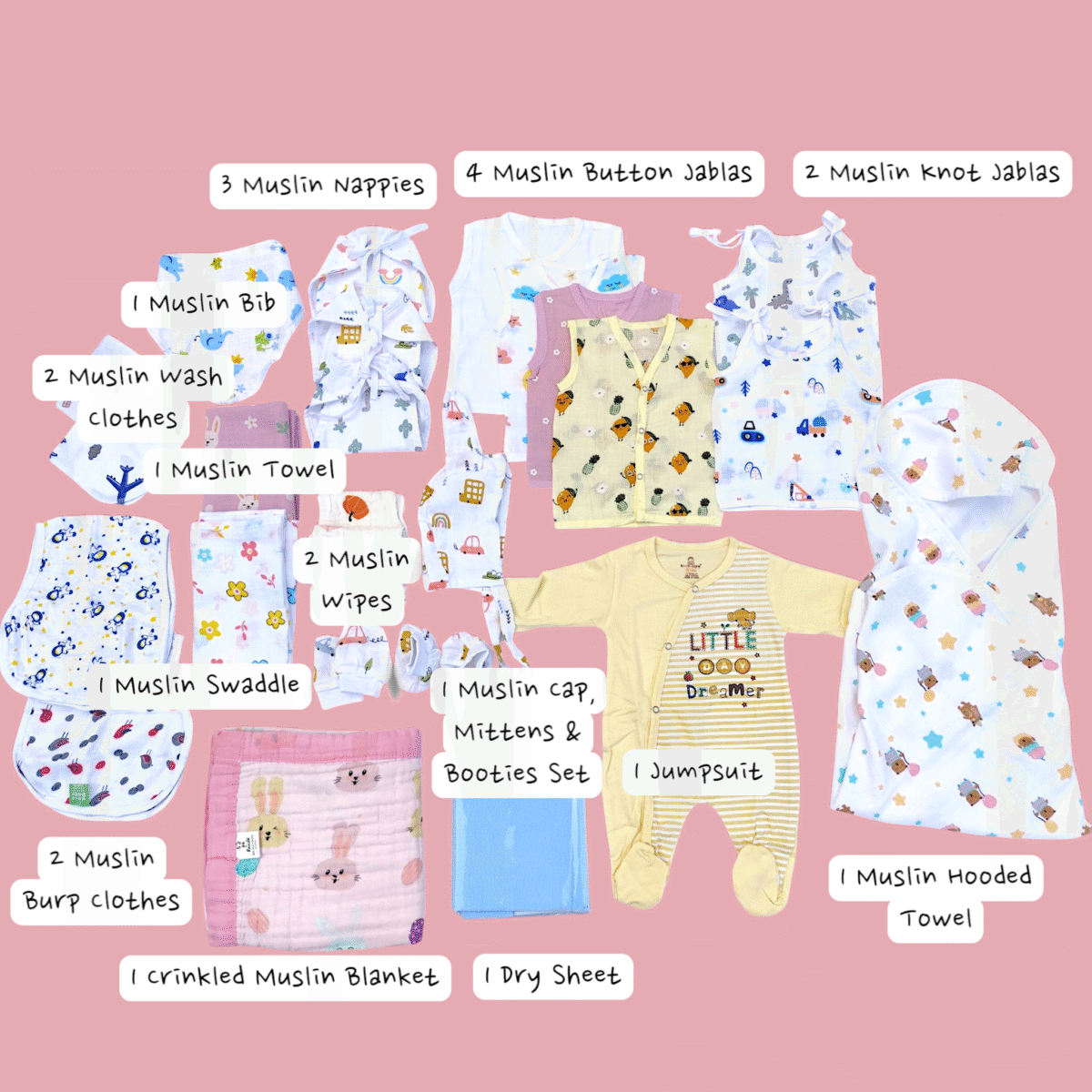 Mom's Hospital Bag - Combo 4 (Random Prints)