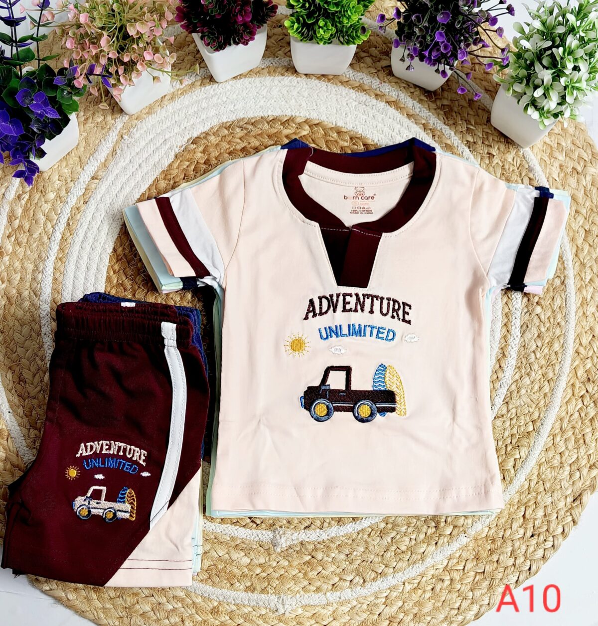T Shirt with Trouser Set - Flying is Fun Print - Image 5