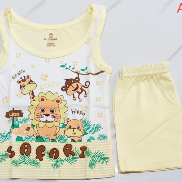 Cotton Jabla with Trouser Set – Animals Print
