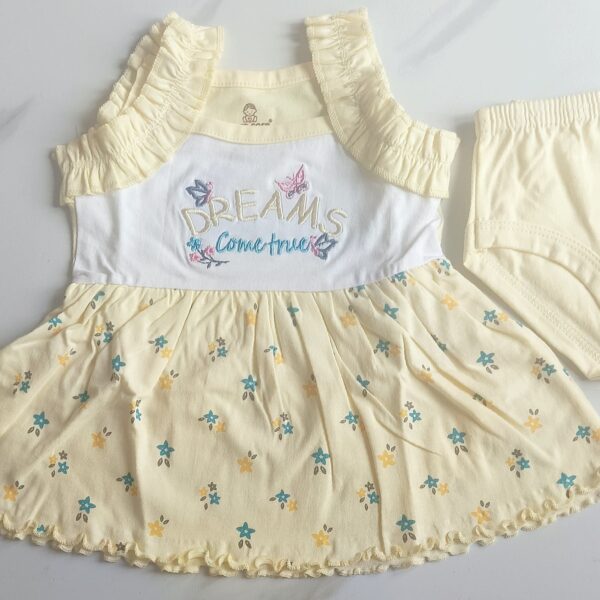 Frill Sleeveless Cotton Frocks
