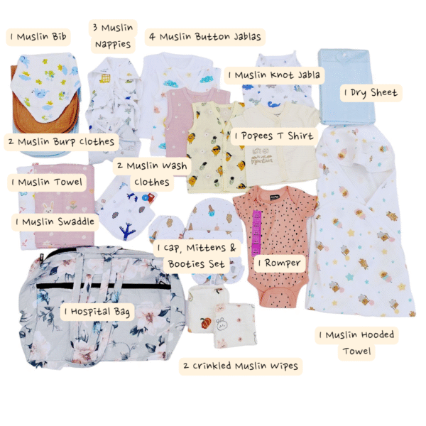 Mom’s Hospital Bag – Combo 6 (Random Prints)