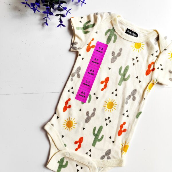 Onesies (0-3) – Cactus Print