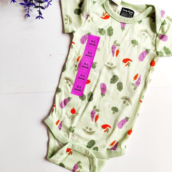 Onesies (0-3) – Vegetables Print