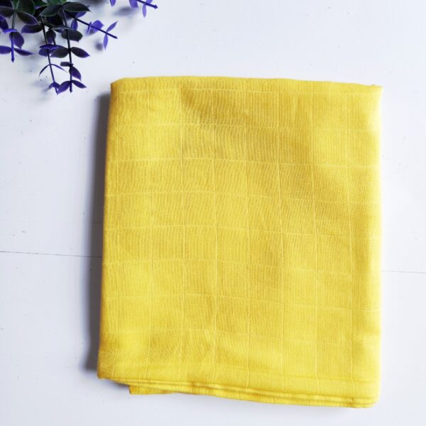 Muslin Colored Towel – Yellow (80*70 cm)