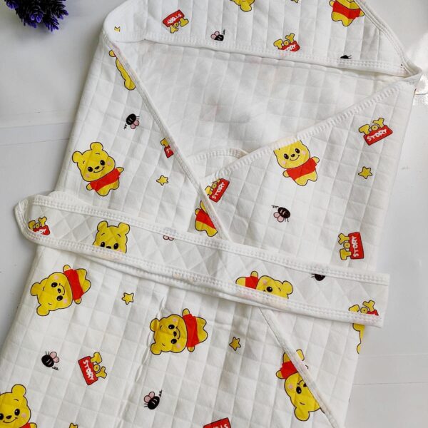 Muslin Textured Blanket or Hooded Towel - Winnie the Pooh Print