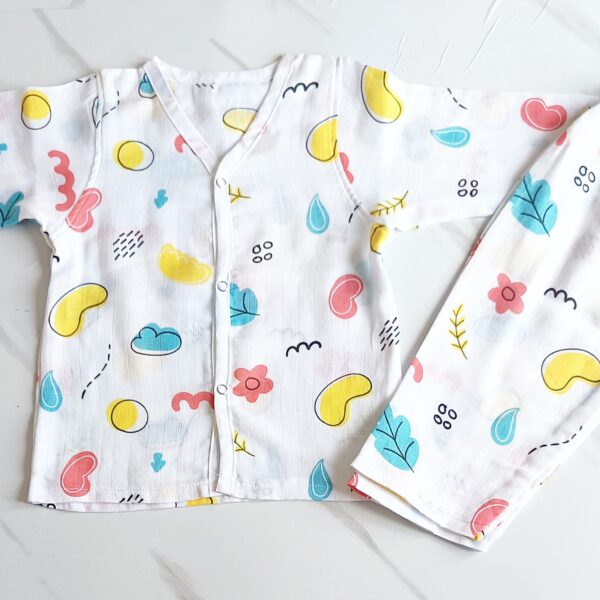 Muslin Night Suit – Beans Print